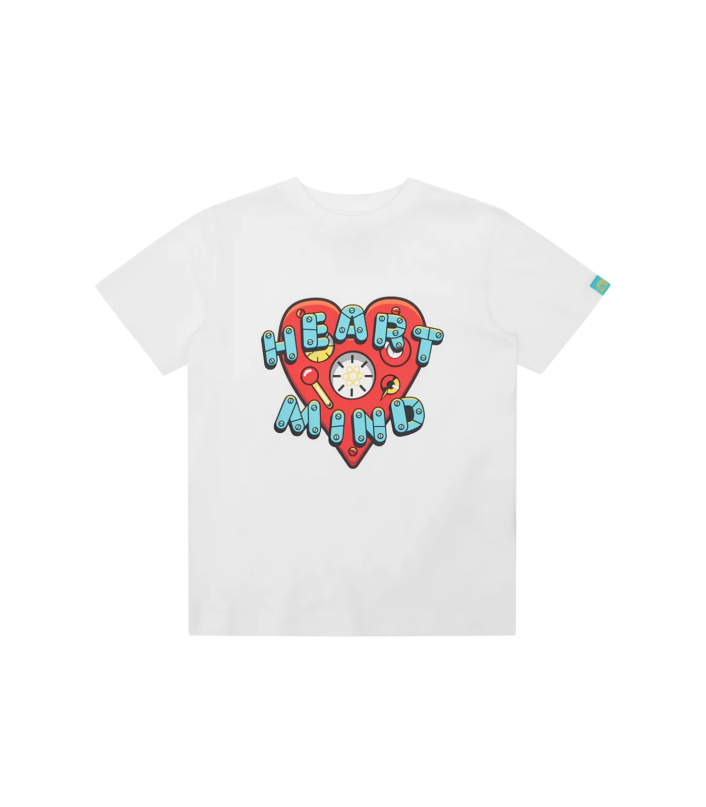 KIDS HEART & MIND LOGO T-SHIRT - WHITE