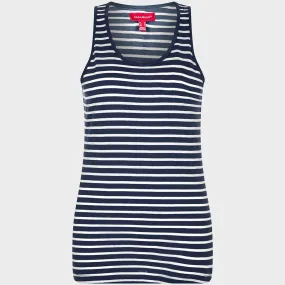Ladies Navy Striped Vest