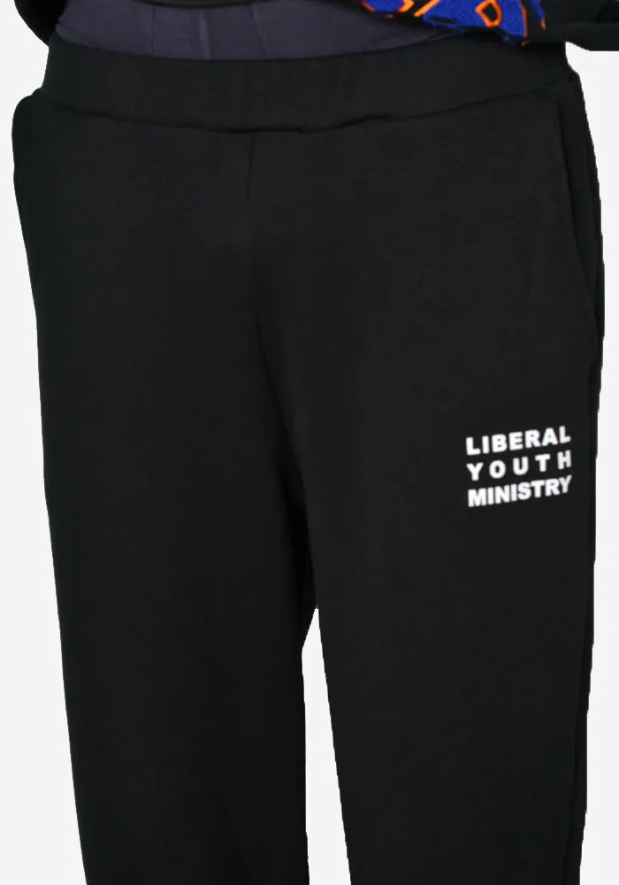 LIBERAL YOUTH MINISTRY LYM03P008 UNISEX SWEATPANTS BLACK