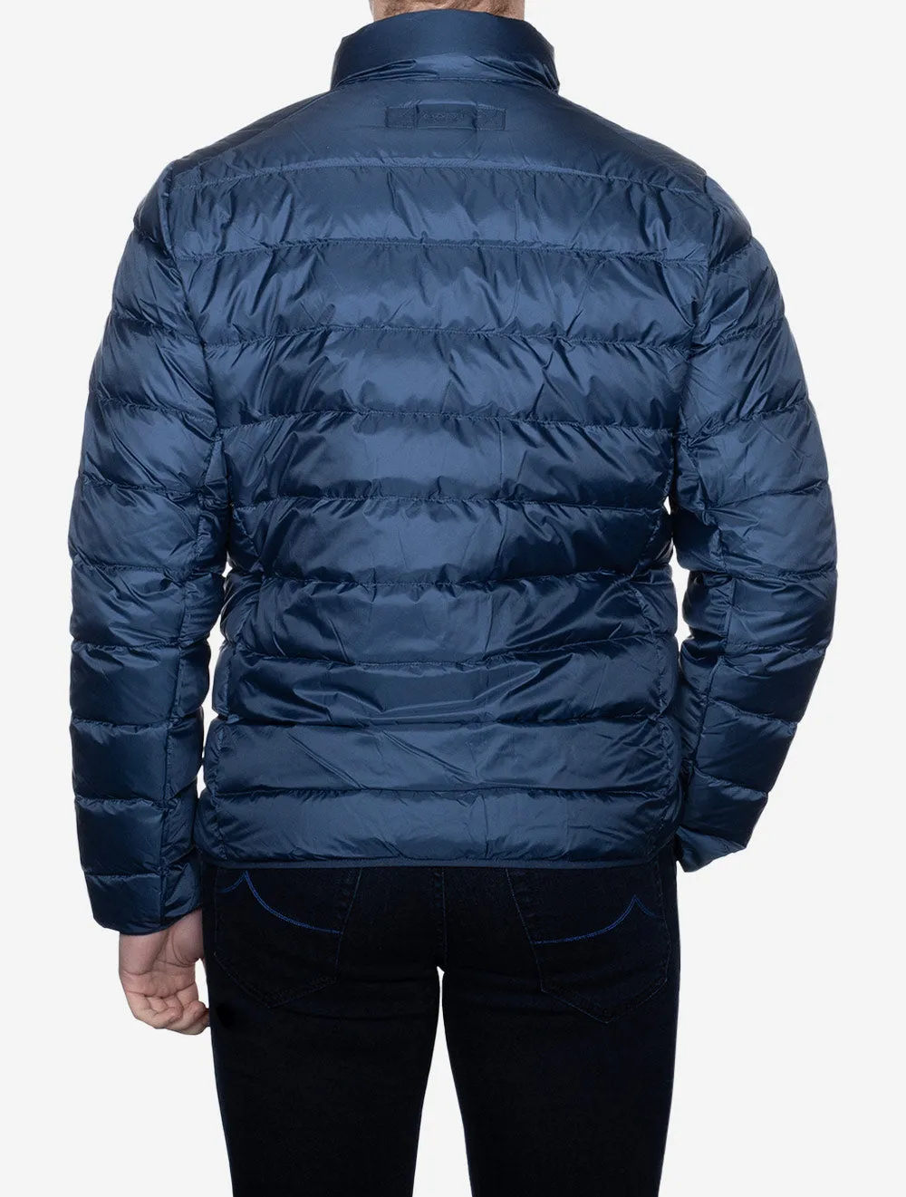 Light Down Jacket Dusty Blue Sea