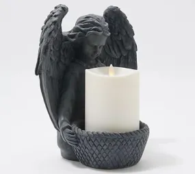 Luminara Indoor/Outdoor Angel with 4" Outdoor Candle
