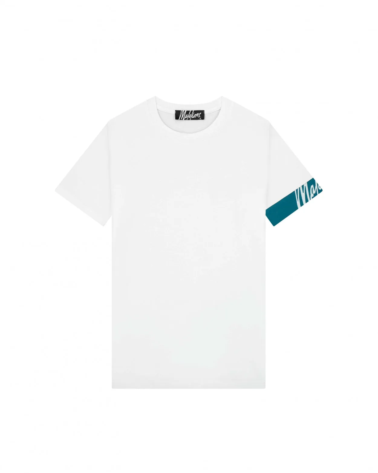 Malelions Men Captain T-Shirt 2.0 | White/Teal