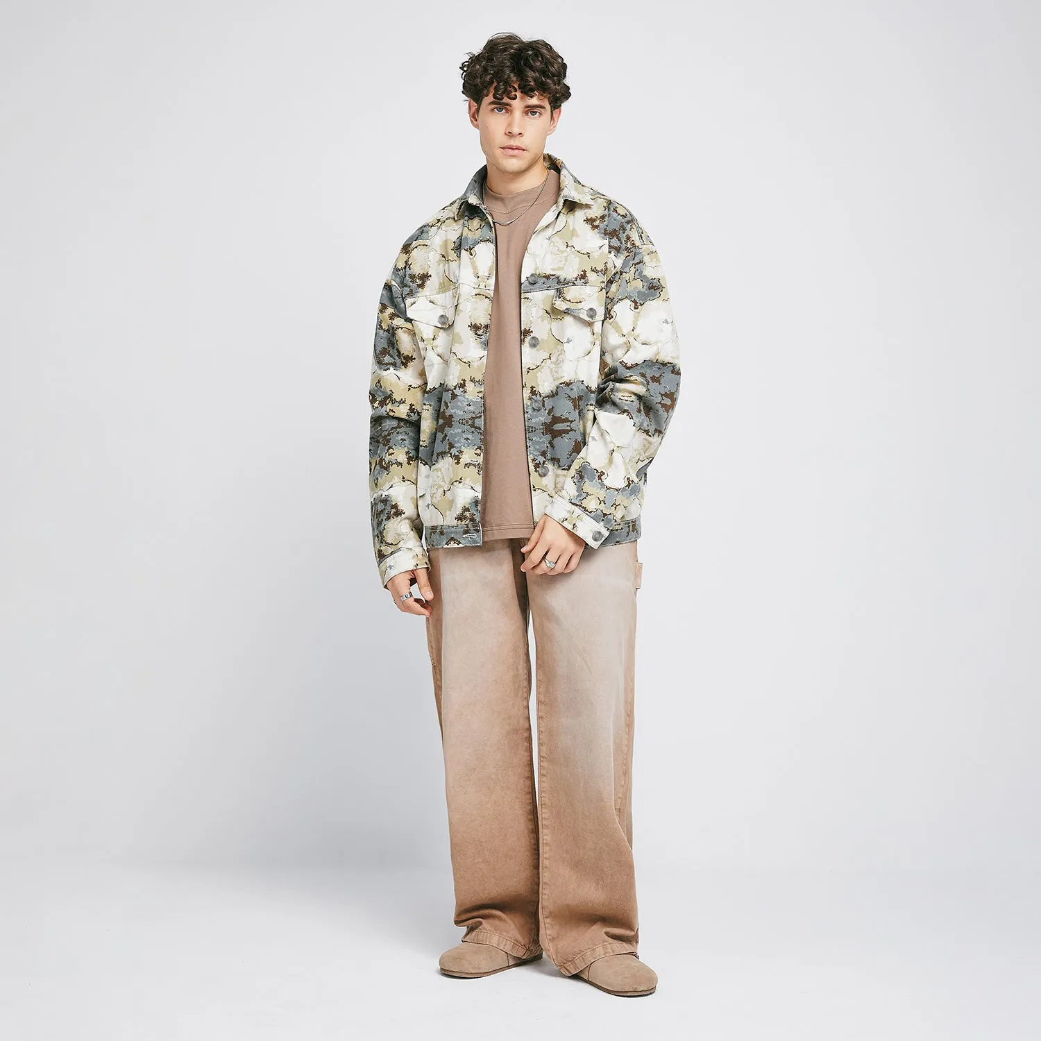 Marble Drill Light Jacket - Green