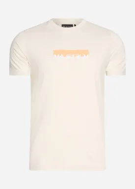 MA.Strum block print tee - aluminium