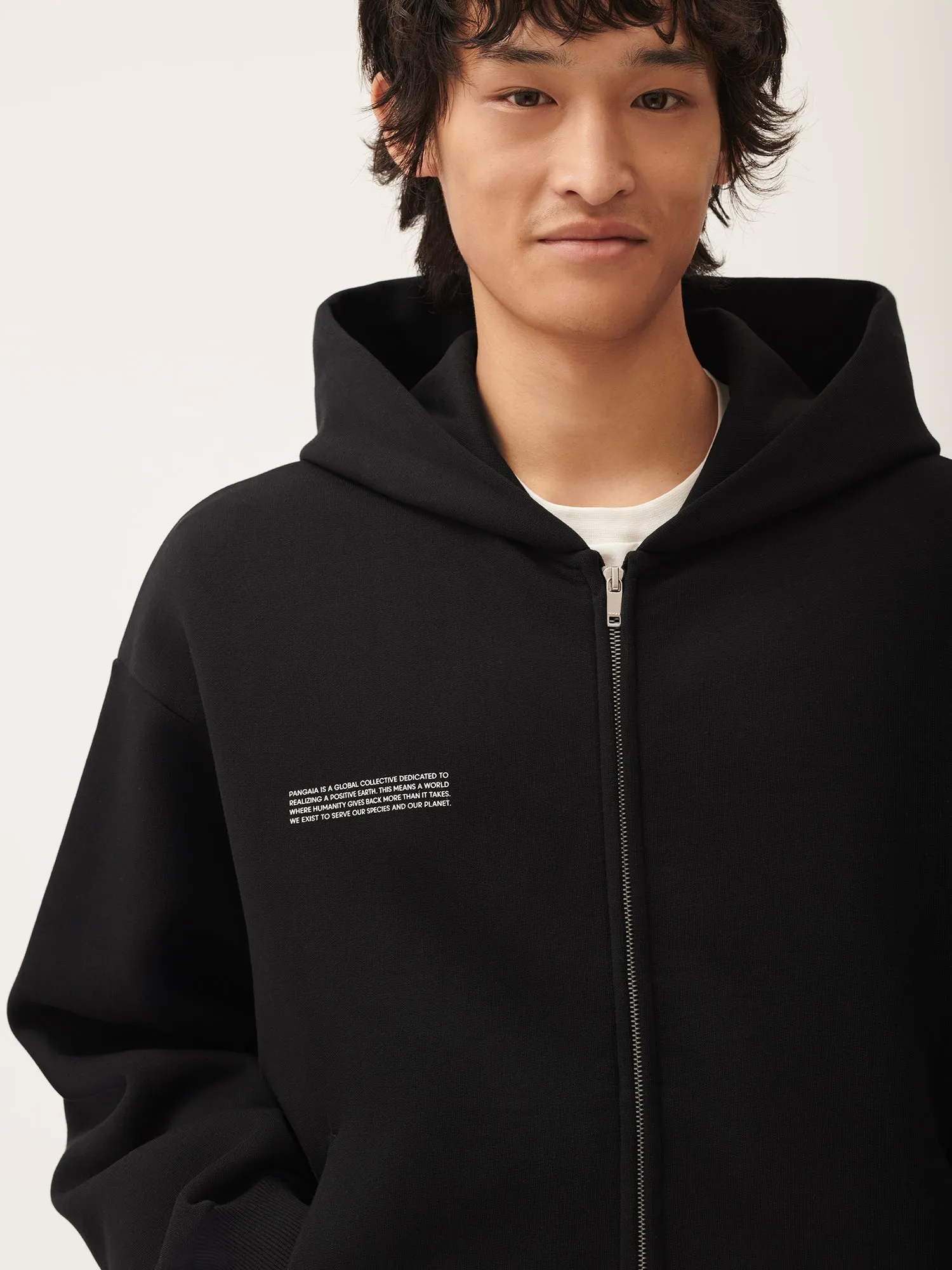 Mens DNA Heavyweight Zipped Hoodie—black
