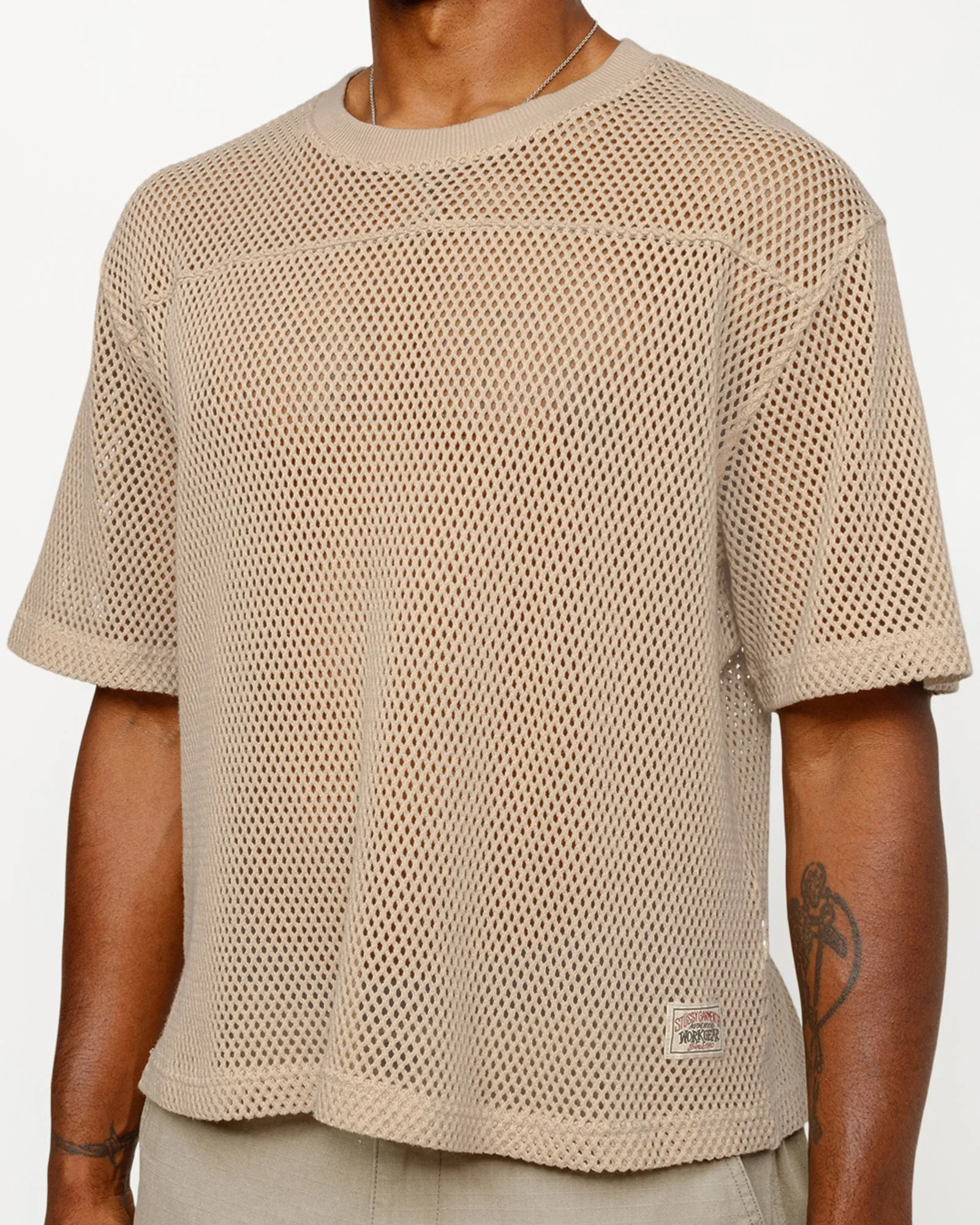 MESH JERSEY CREW