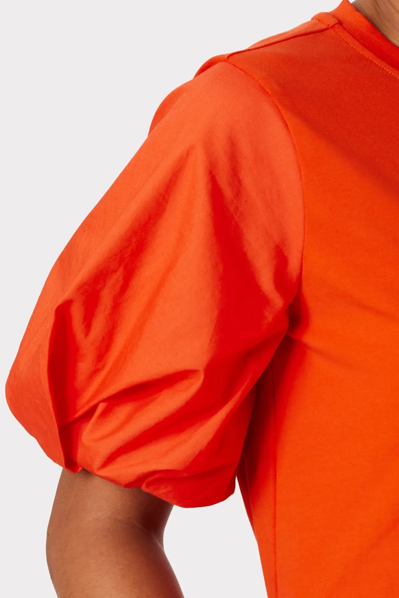 Monica Jersey Poplin Combo Tee