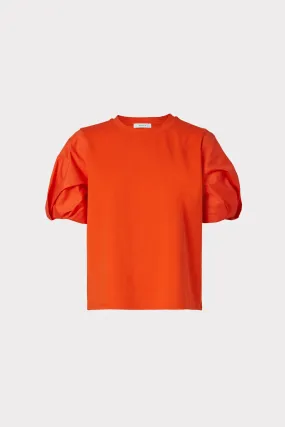Monica Jersey Poplin Combo Tee