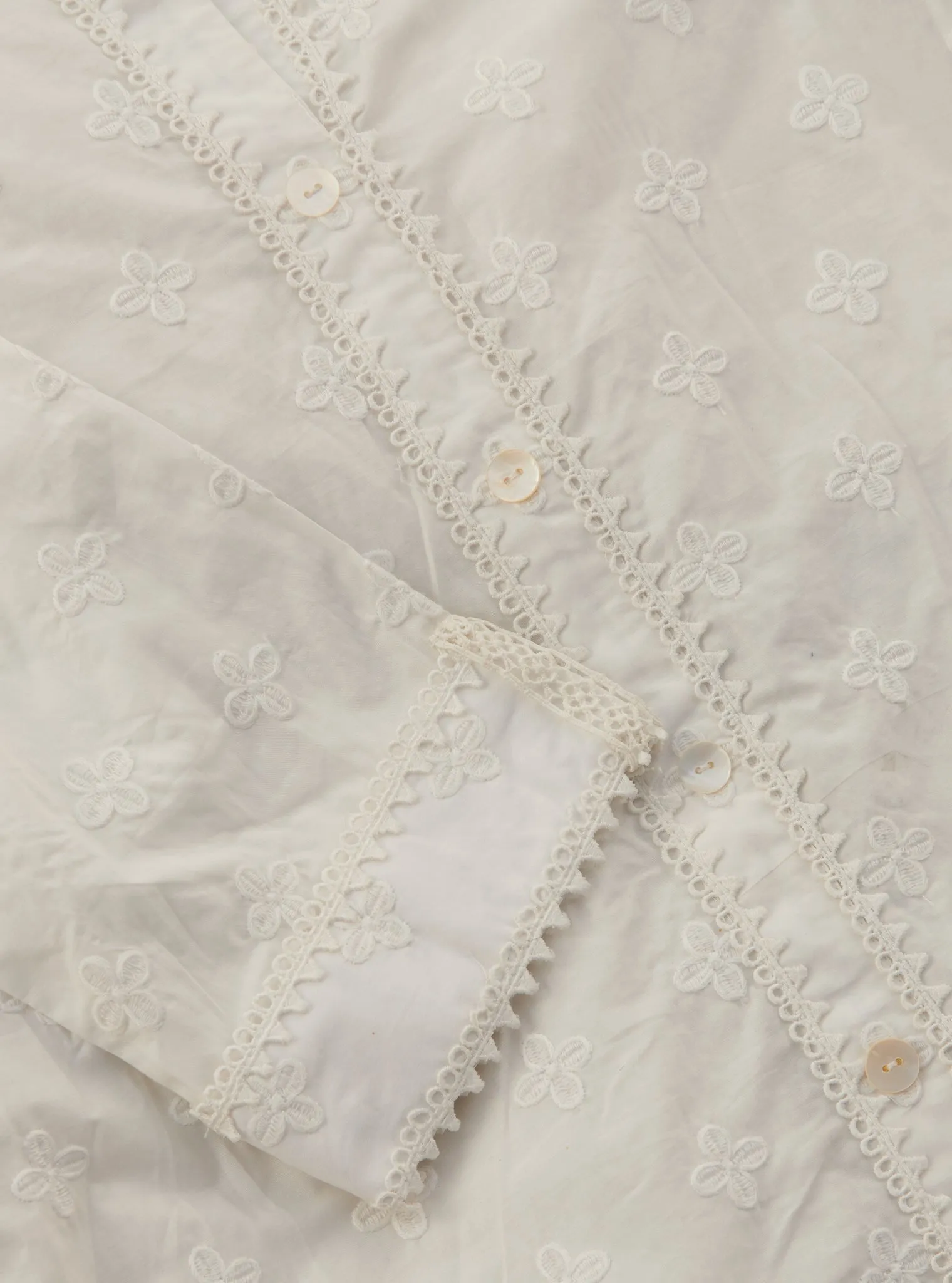 Mulmul Cotton Caspia White Shirt With Mulmul Cotton Caspia White Pant