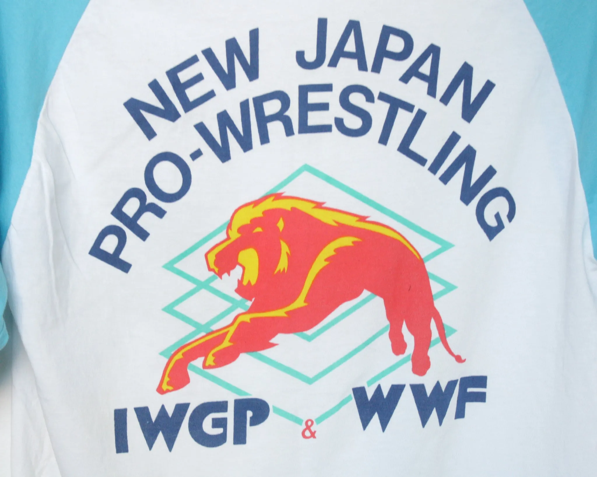NJPW IWGP & WWF BASEBALL SHIRT SM