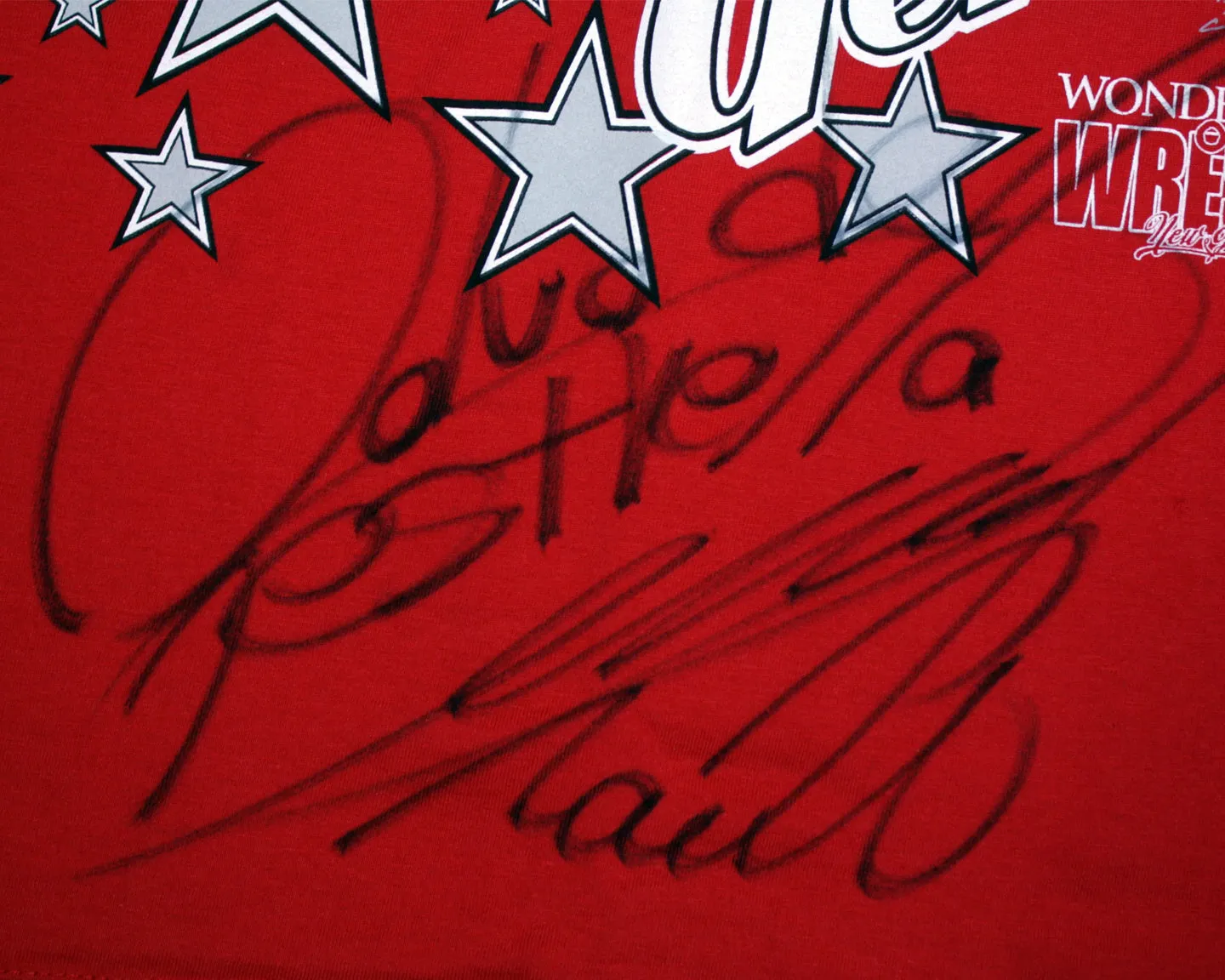 NJPW NAITO STARDUST GENIUS T-SHIRT LG [SIGNED]