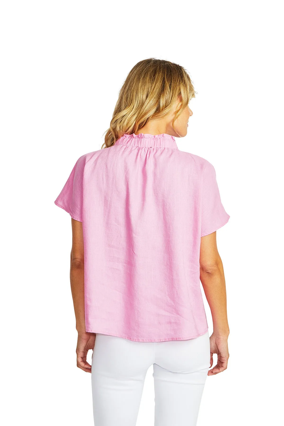 Nora Blouse -Bubblegum pink
