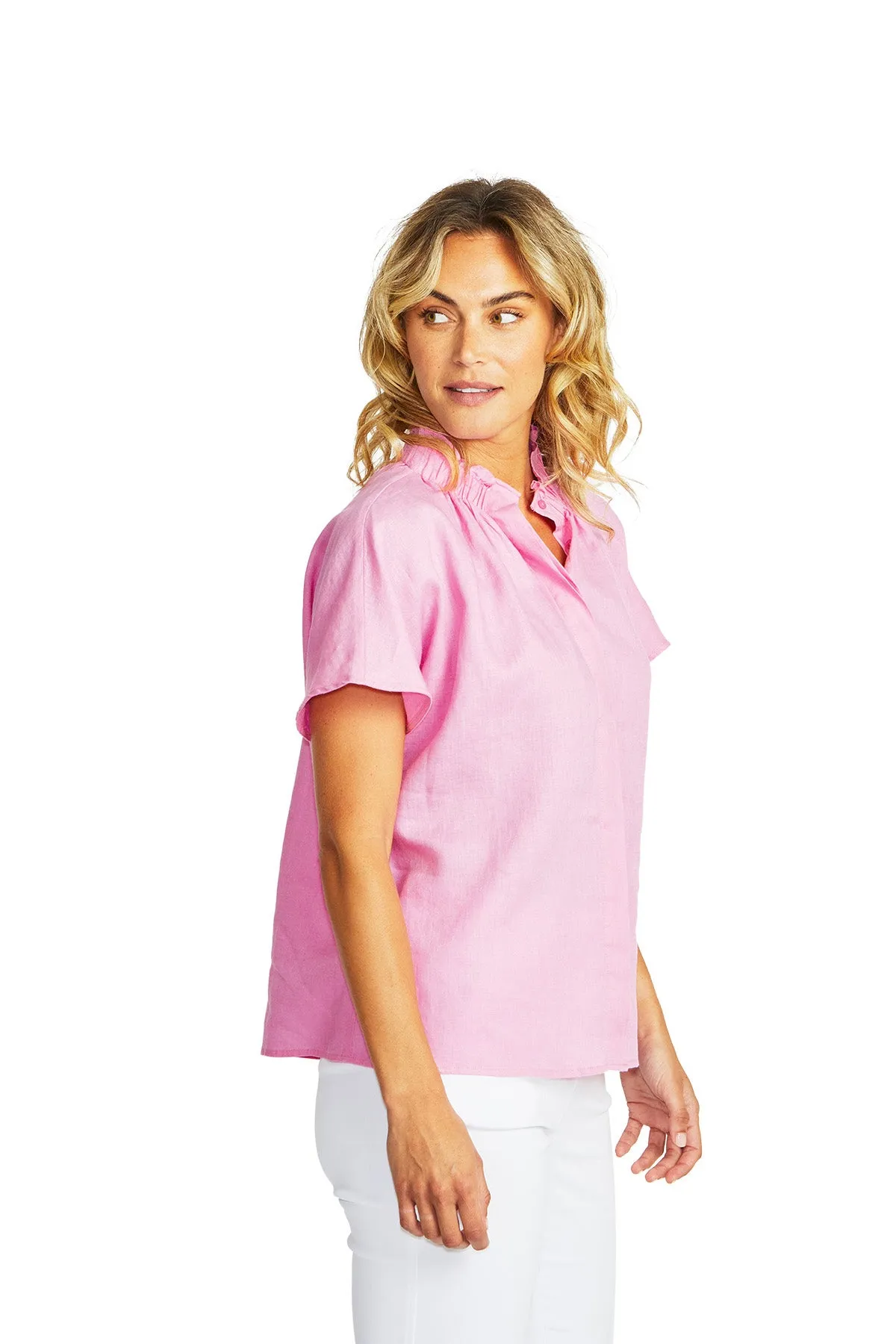 Nora Blouse -Bubblegum pink