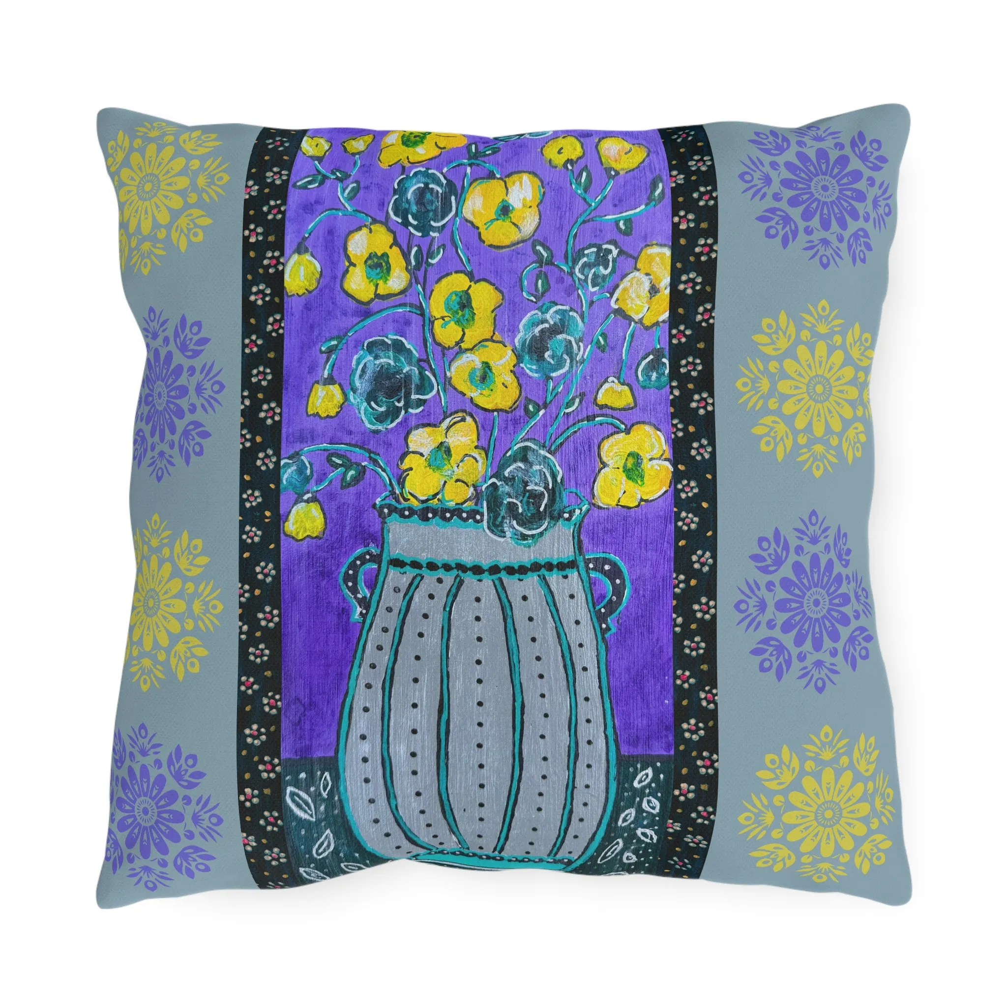 Outdoor Pillows - Lavender Vase