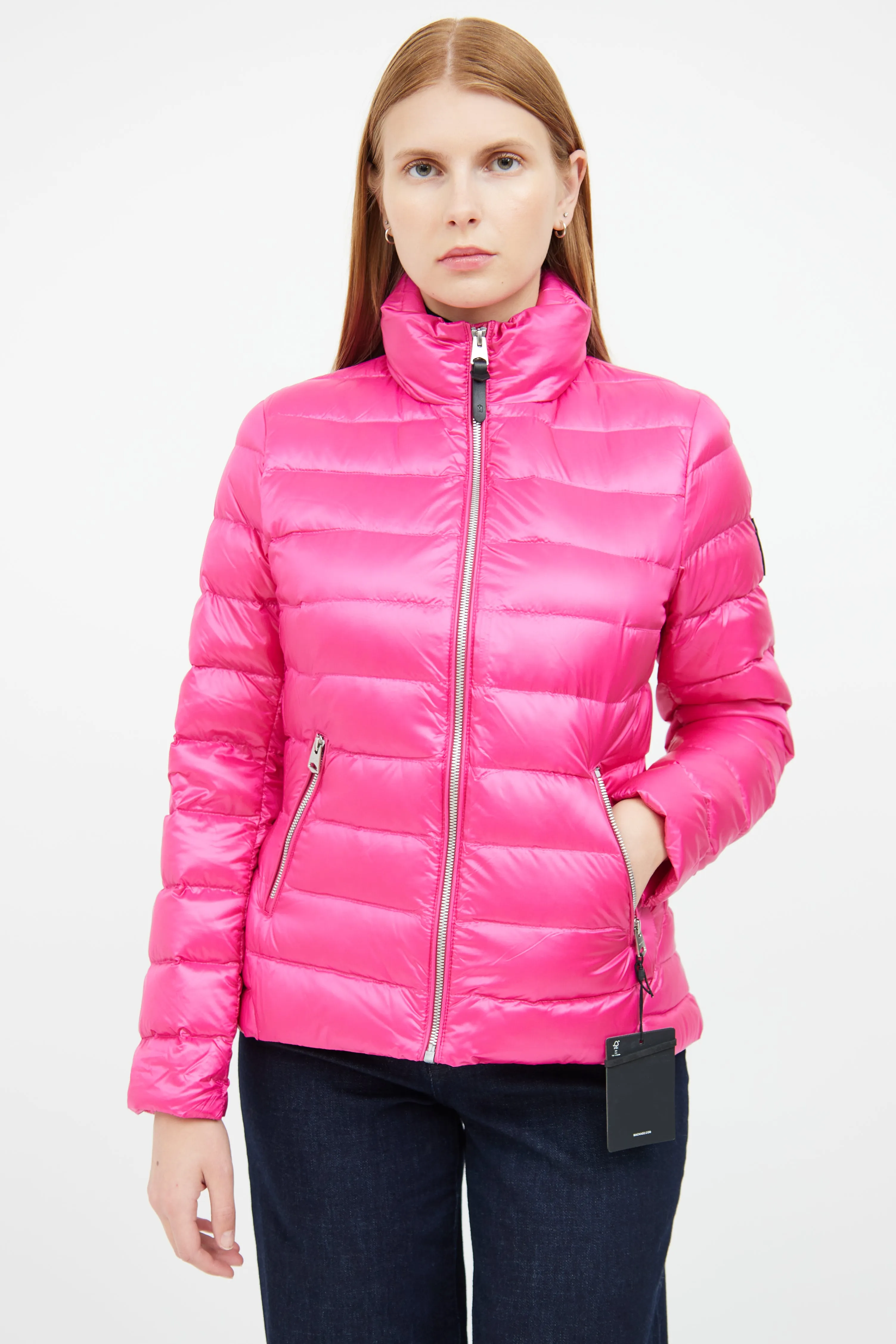 Pink Davina Packable Down Jacket