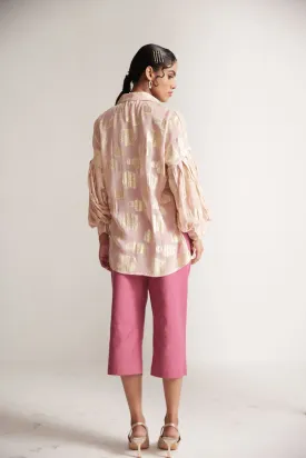 Pink Pleated Trousers