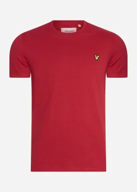 Plain t-shirt - tunnel red