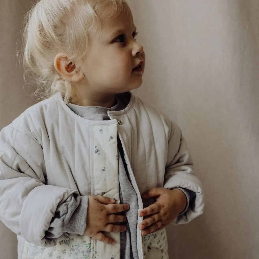 Quilted jacket - Organic cotton - Gray dawn