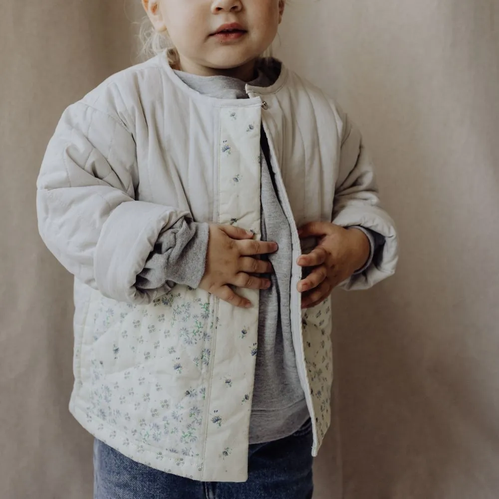 Quilted jacket - Organic cotton - Gray dawn