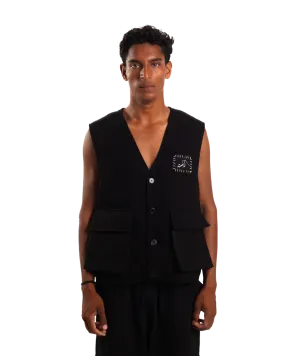 "95" HANDWOVEN COTTON VEST