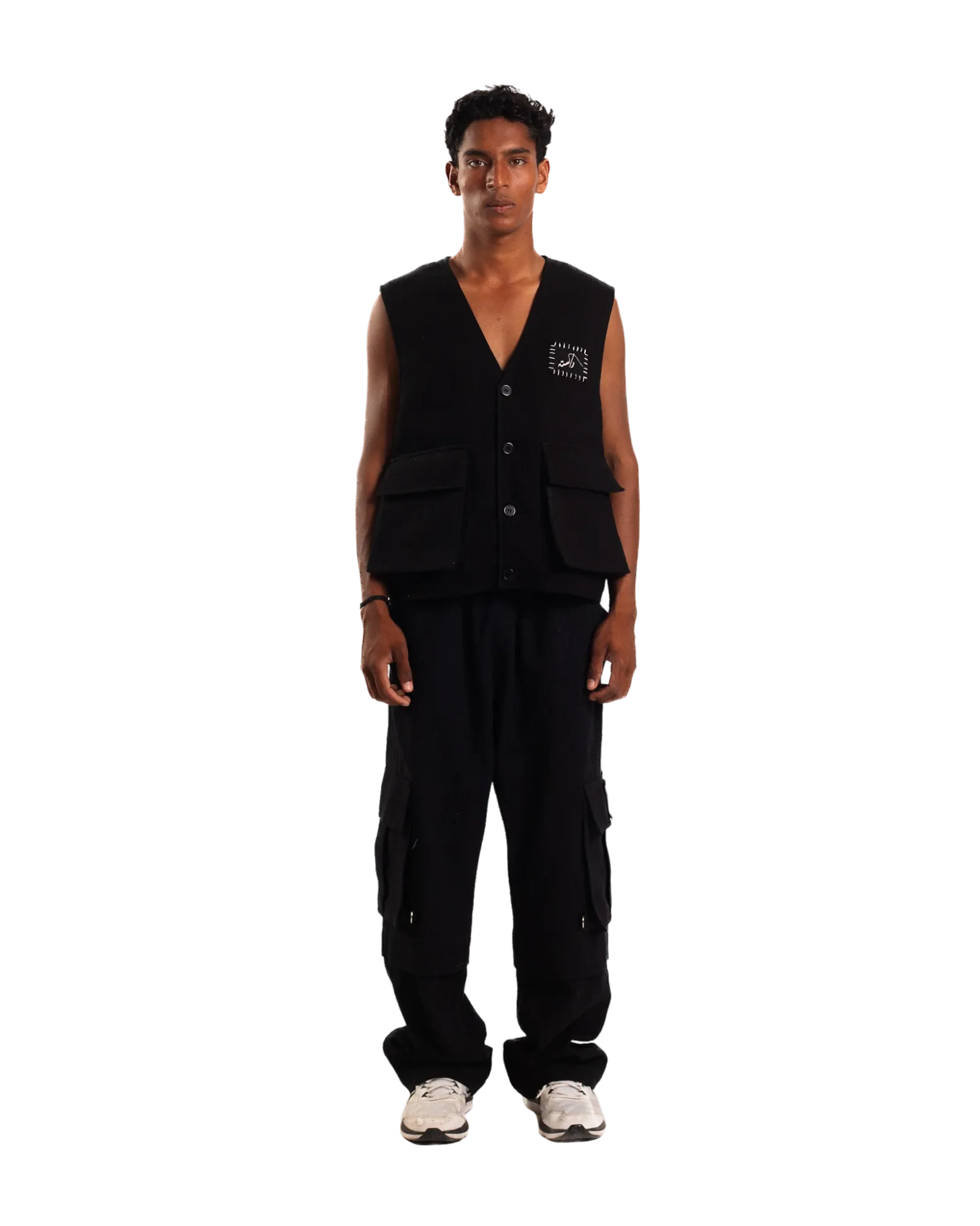 "95" HANDWOVEN COTTON VEST