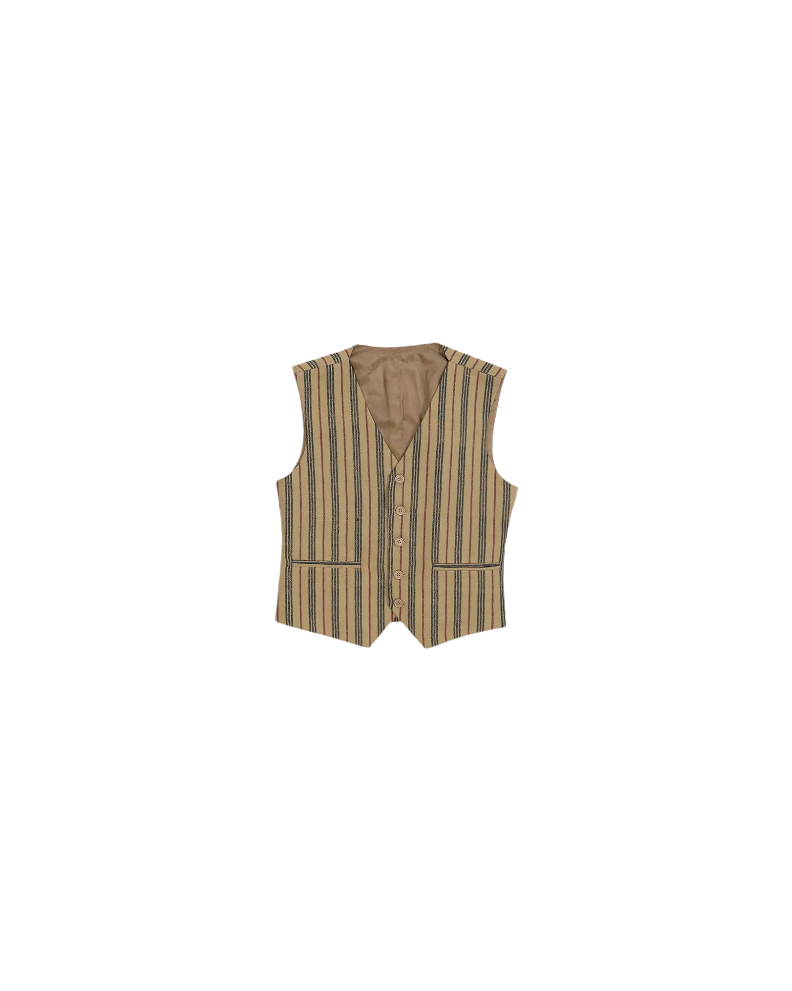 "SUNSET STRIPES" HANDWOVEN VEST