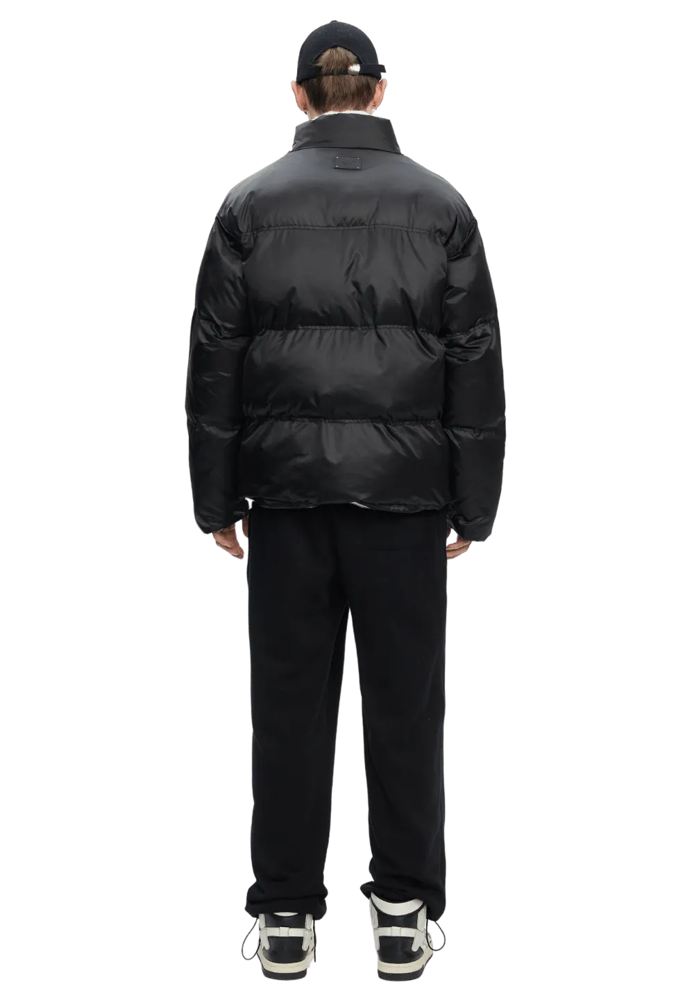 Rabbit Fur Lined Puffer Jacket