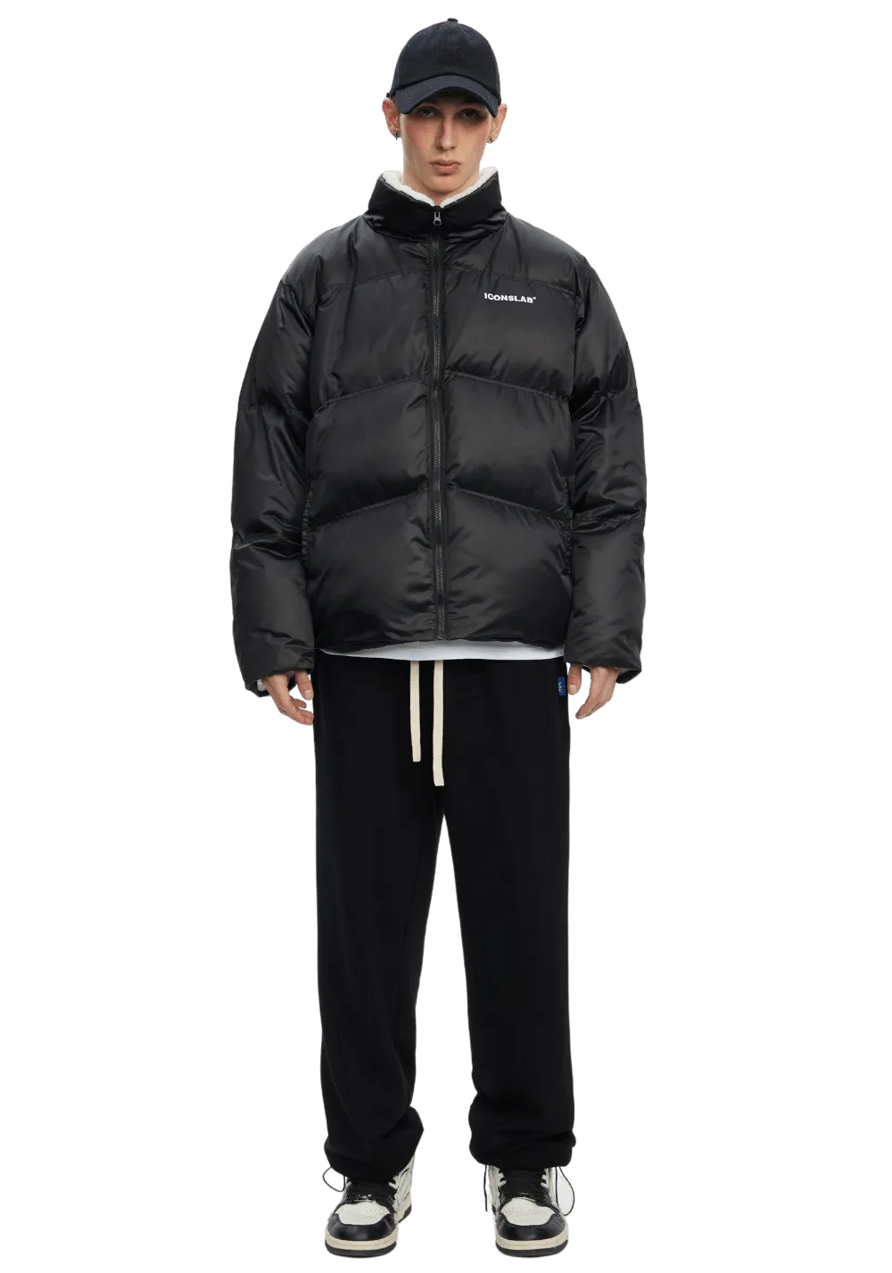 Rabbit Fur Lined Puffer Jacket
