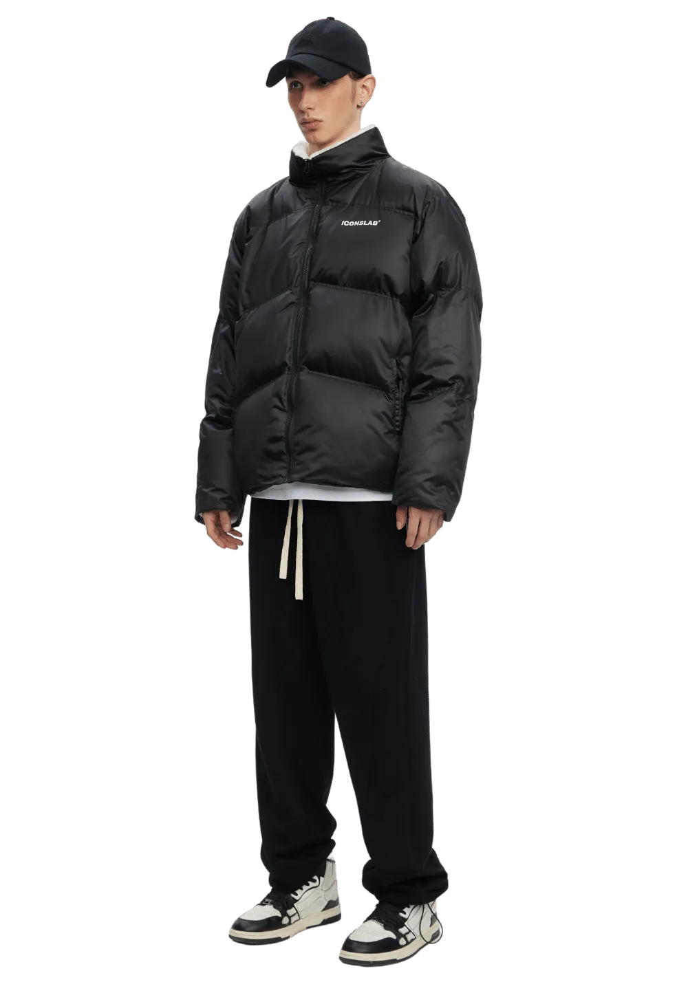 Rabbit Fur Lined Puffer Jacket