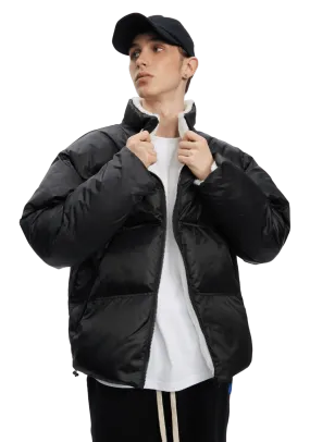 Rabbit Fur Lined Puffer Jacket