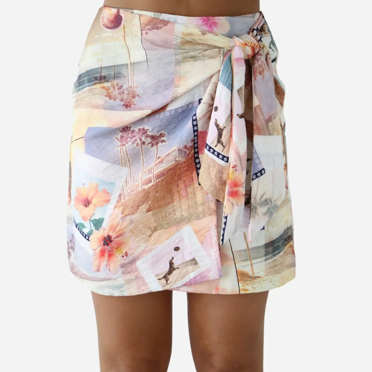Raelyn Faux Wrap Skirt