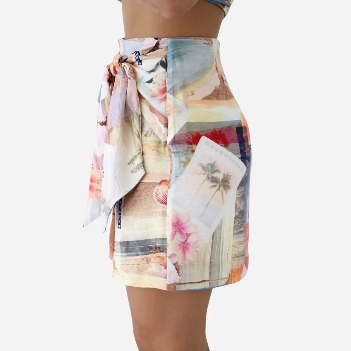 Raelyn Faux Wrap Skirt