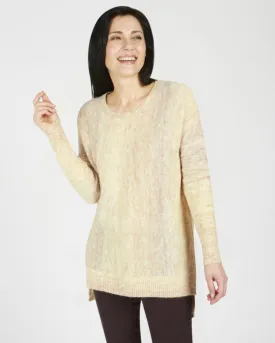 Renuar knit crew neck sweater Cashew R6777-4051