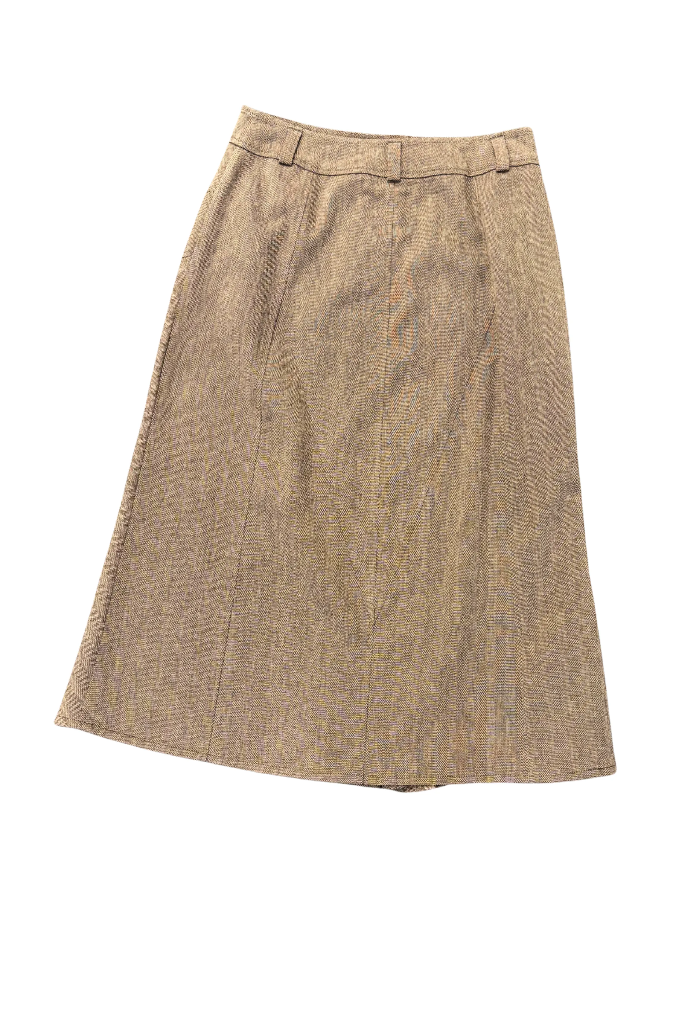 Revue brown denim maxi skirt, 12