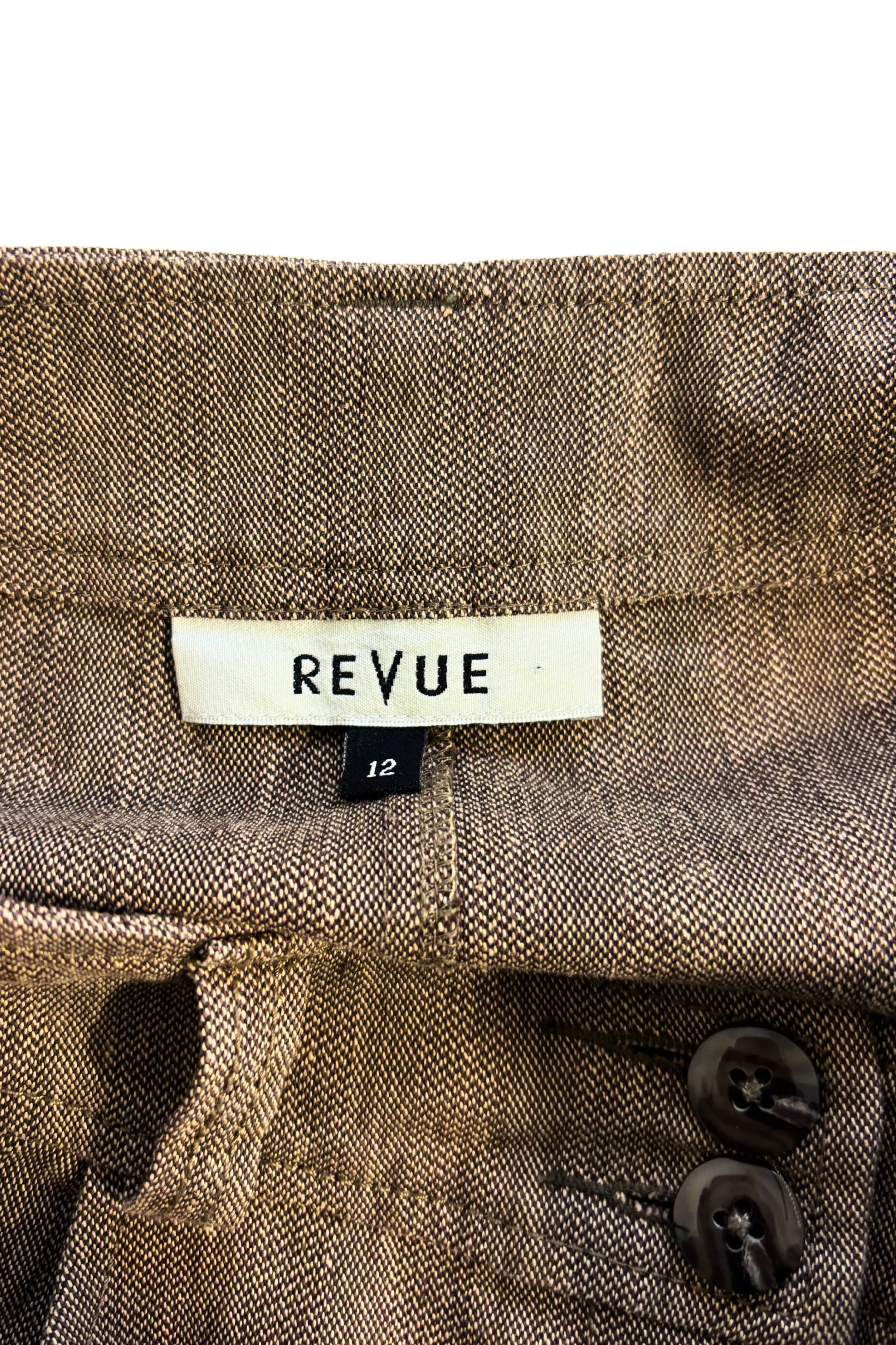 Revue brown denim maxi skirt, 12