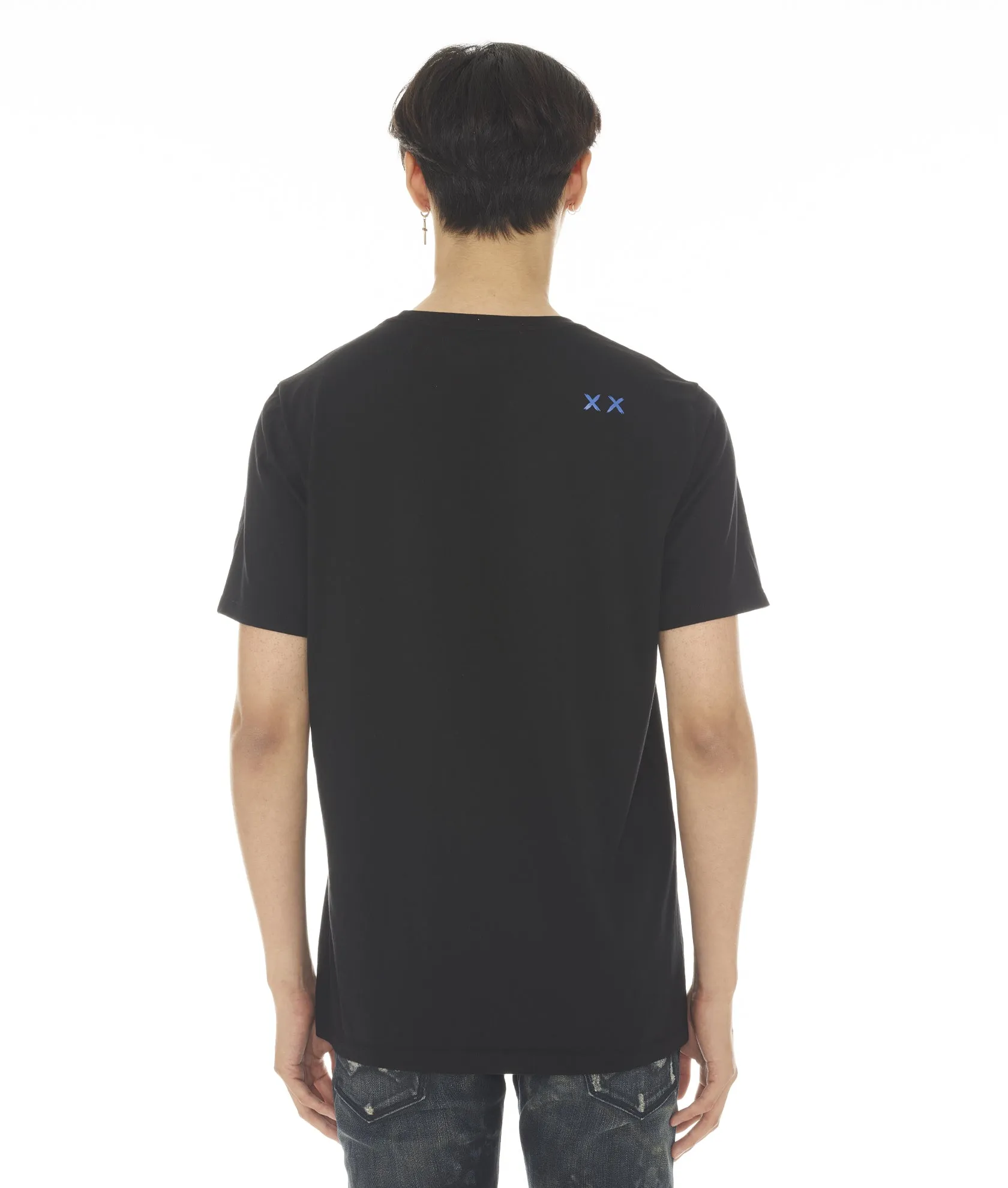 SHORT SLEEVE CREW NECK TEE "LOCAL DEALER" IN BLACK