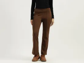 Solid Boot-Leg Fit Trousers