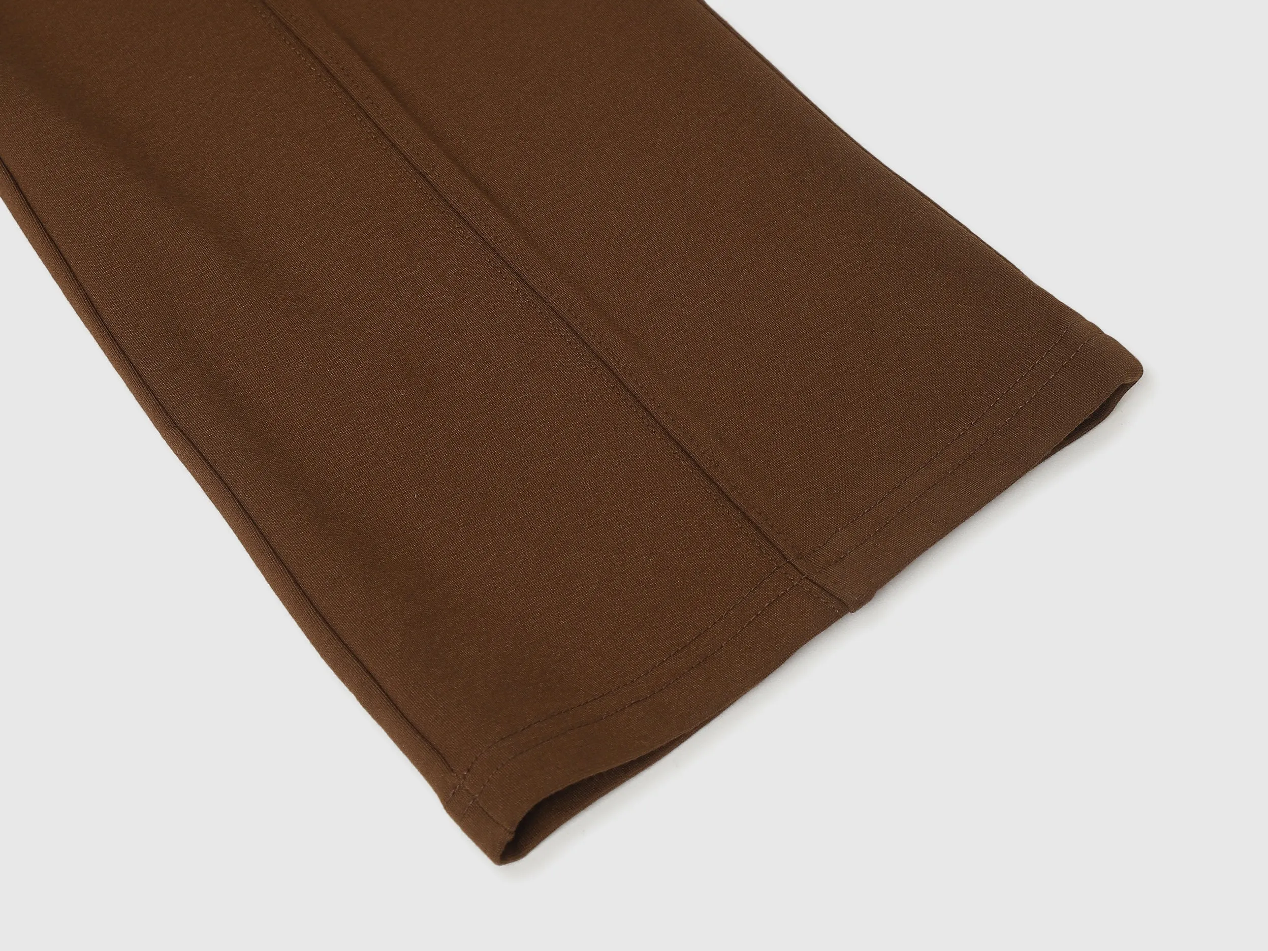 Solid Boot-Leg Fit Trousers