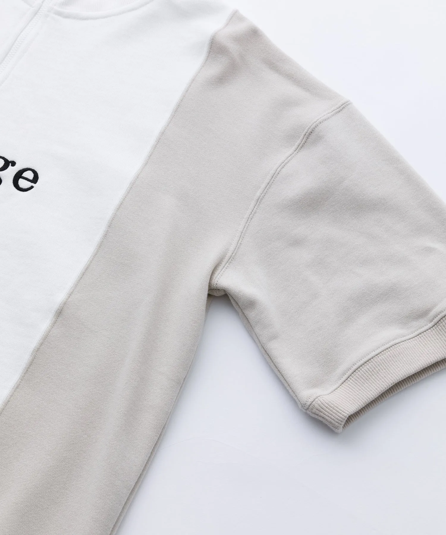 S/S COLORBLOCK HALF ZIP-UP SWEAT