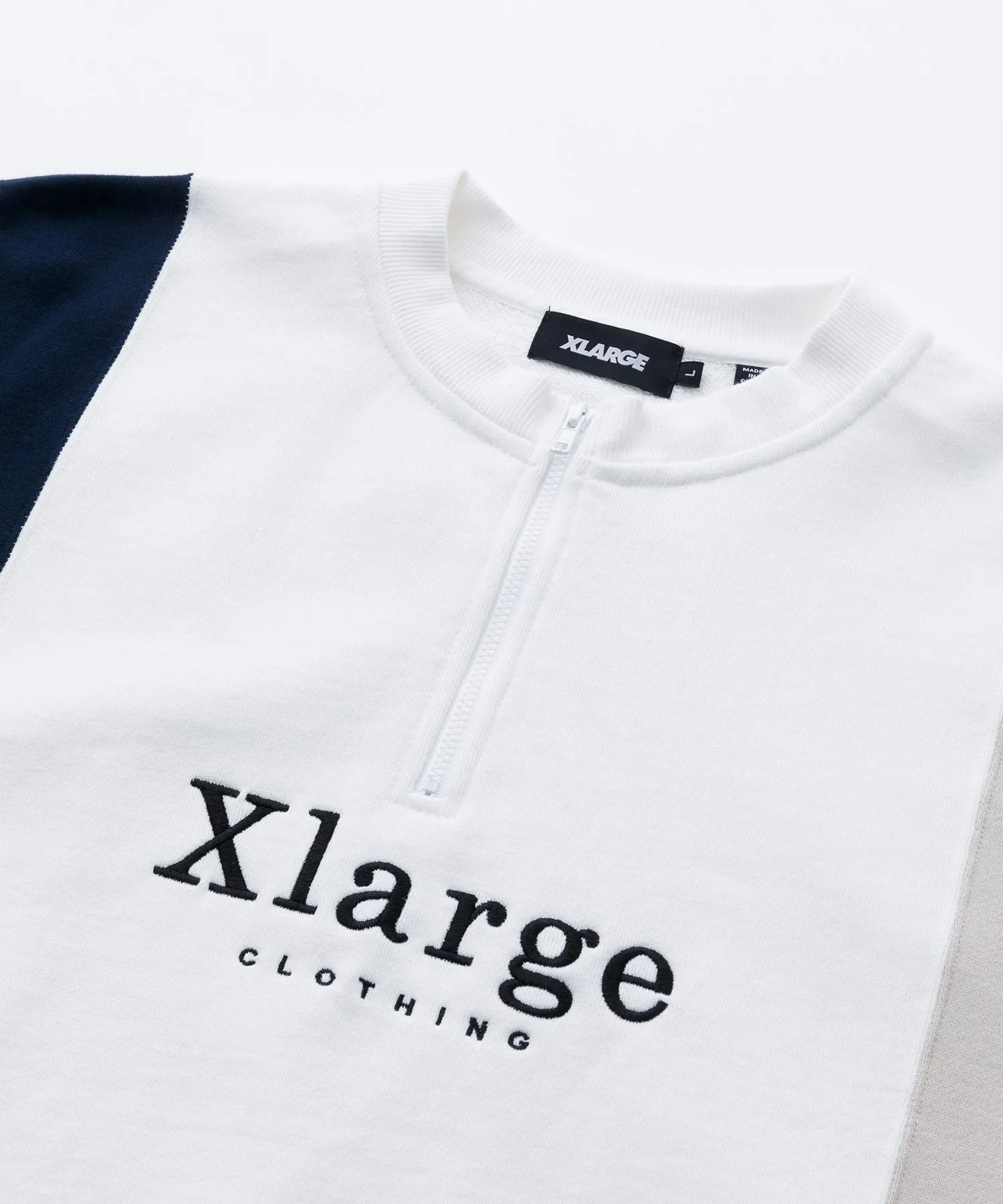 S/S COLORBLOCK HALF ZIP-UP SWEAT