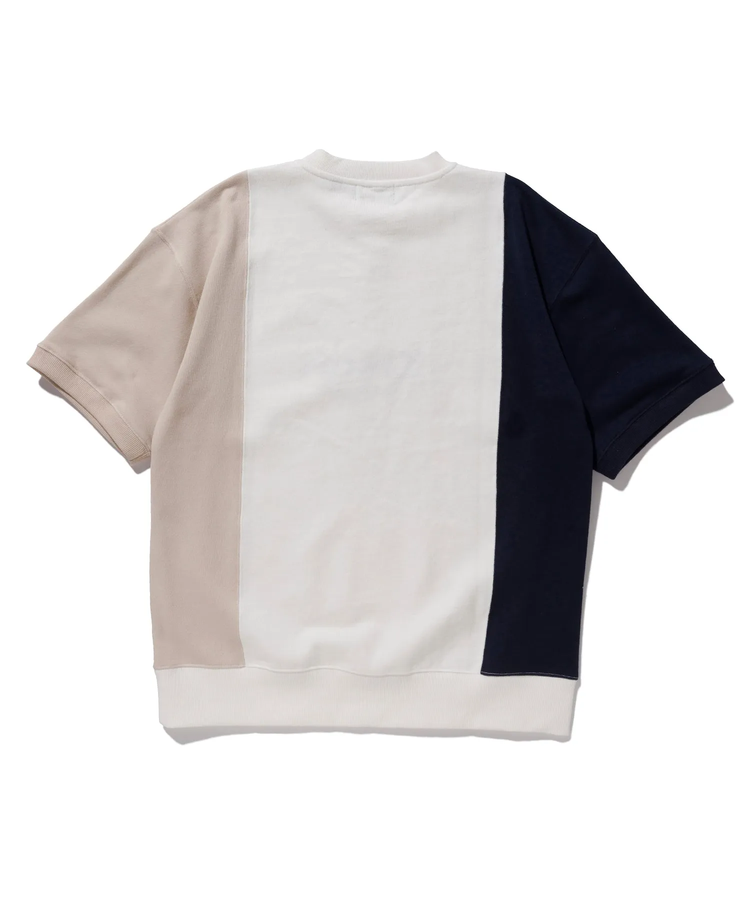 S/S COLORBLOCK HALF ZIP-UP SWEAT