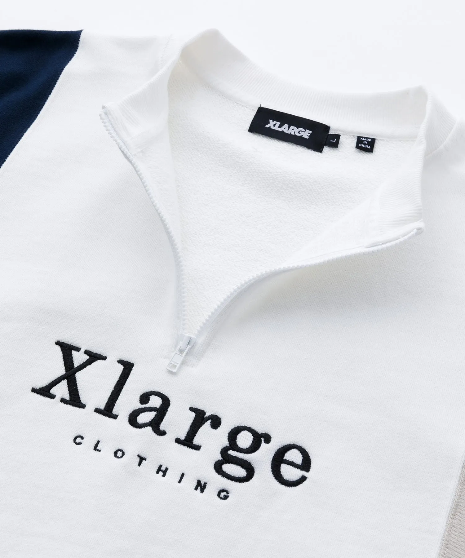 S/S COLORBLOCK HALF ZIP-UP SWEAT