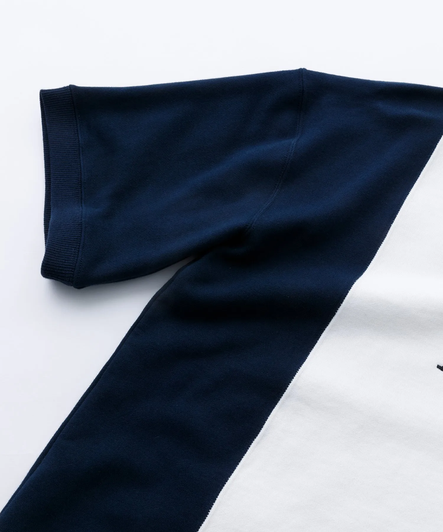 S/S COLORBLOCK HALF ZIP-UP SWEAT