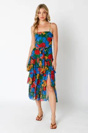 Sunny Attraction Floral Midi Dress