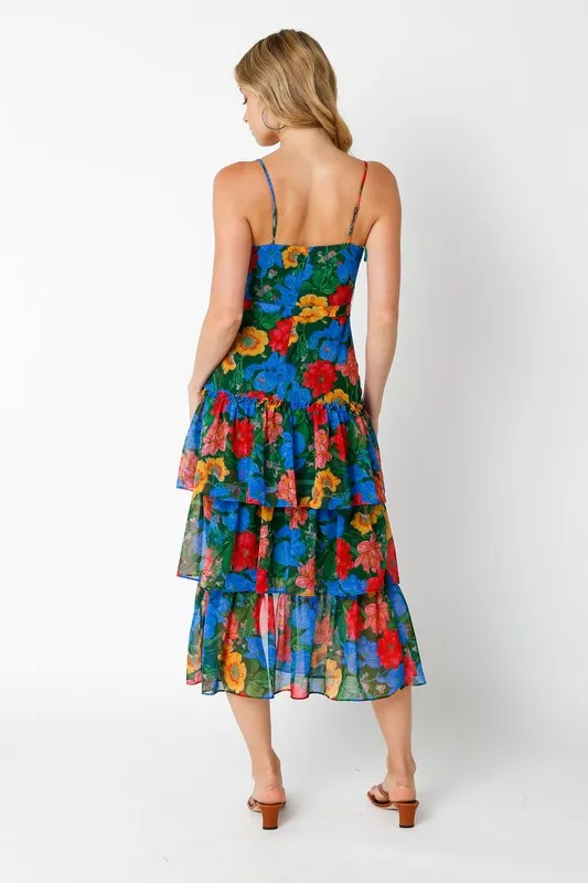 Sunny Attraction Floral Midi Dress