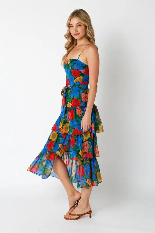 Sunny Attraction Floral Midi Dress