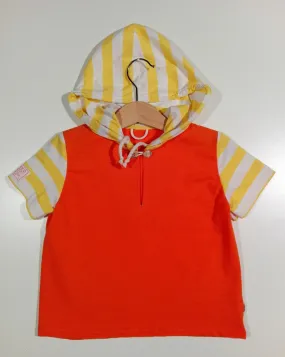 T-shirt in cotton with hood