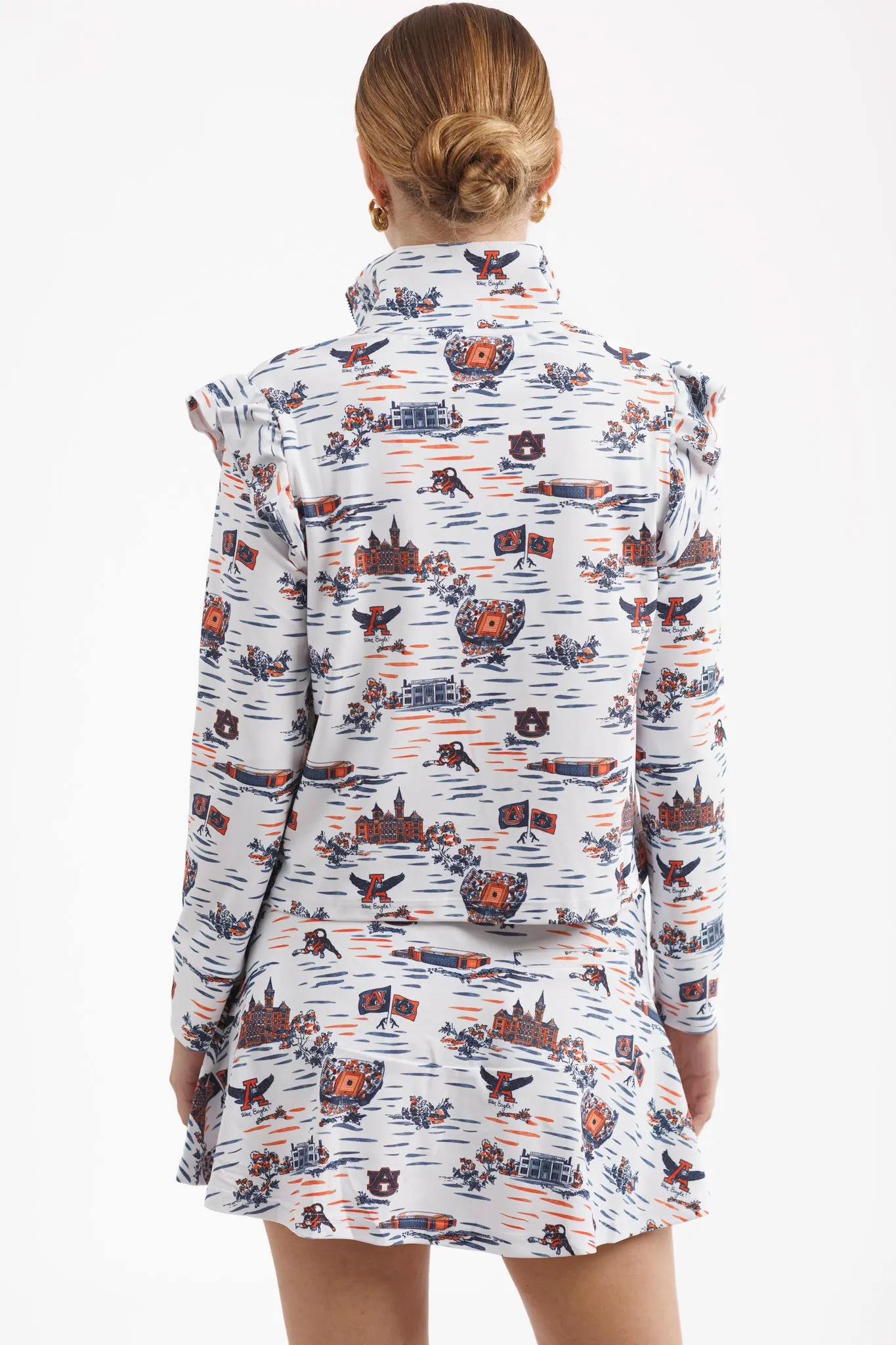 Tailgate Collection Grayson Top - Tiger Toile