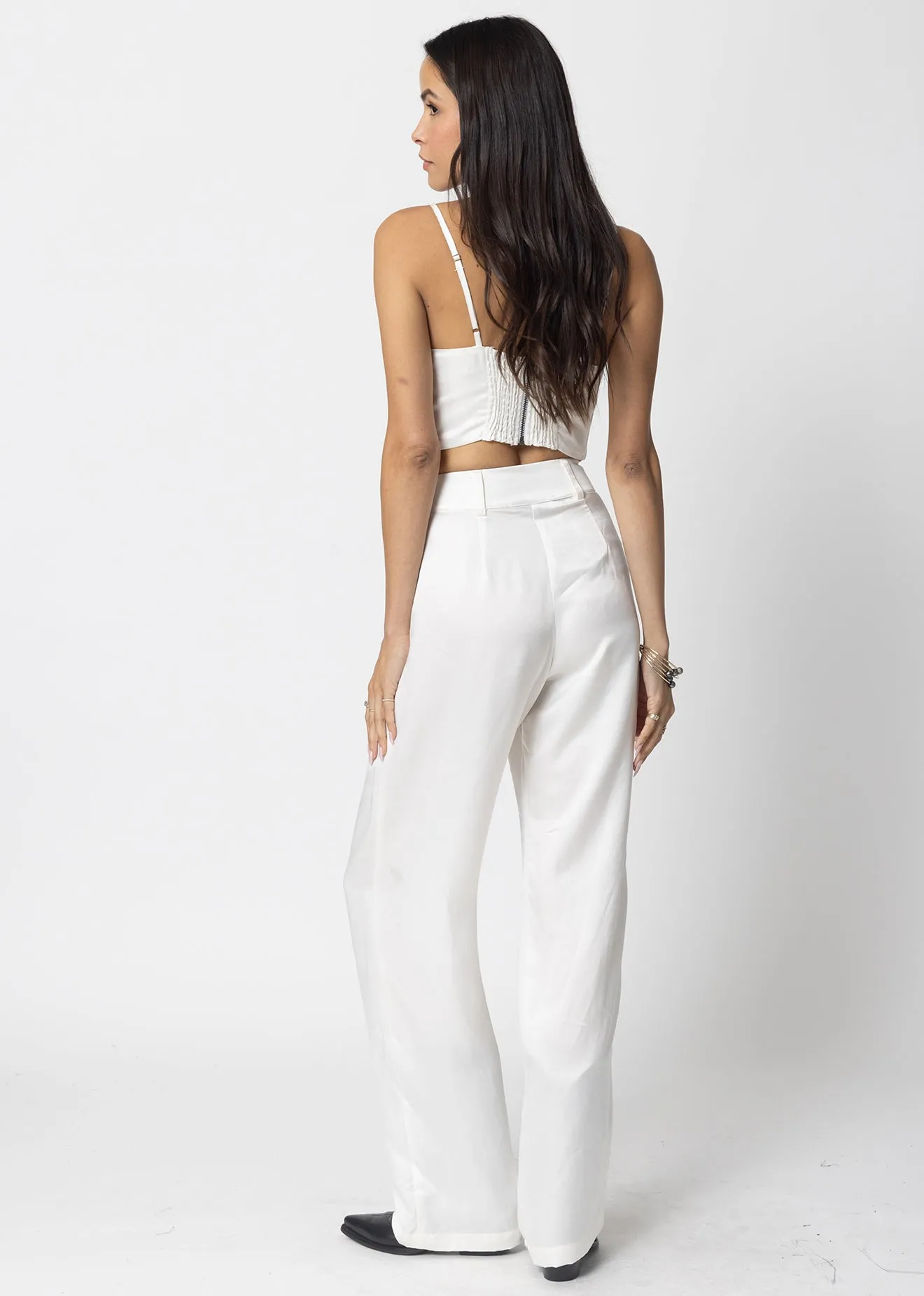 THE CUPRO SILKY PLEATED PANT