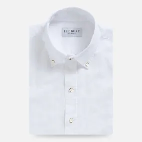 The White Barretto Cotton Linen Custom Shirt